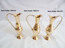 Brass flower vases set